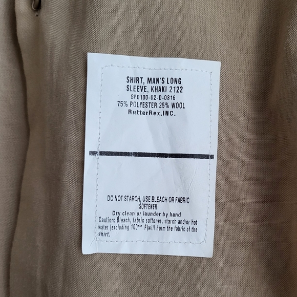 USMC Official Service Green Jacket & Khaki Service Bravo Shirt - Picture 11 of 12